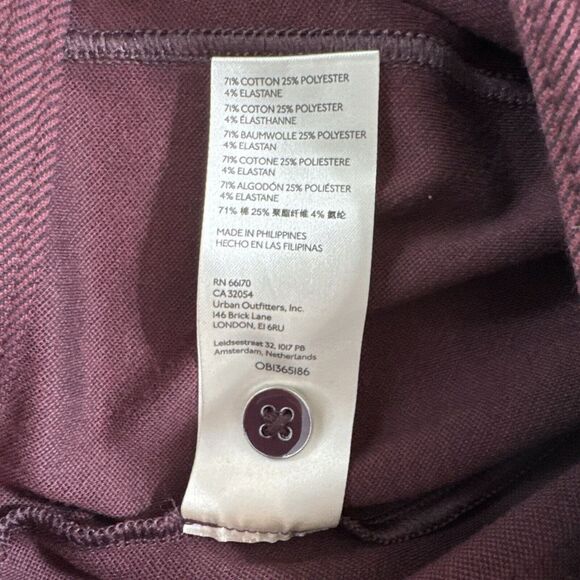 Maeve Anthropologie Womens Size 6 Plum Purple High Rise Seamed Split Hem Skinny - Picture 9 of 12